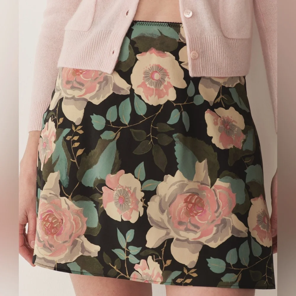 NWT Dôen Giulietta Skirt in Rose Garden Floral - Picture 4 of 9